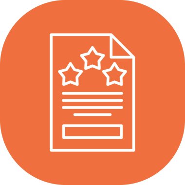 Bir belge simgesinin vektör illüstrasyonu