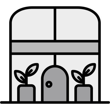 Bitki simgesinin vektör illüstrasyonu