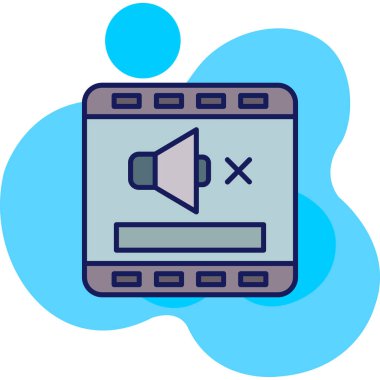 Müzik. Web simgesi basit illüstrasyon