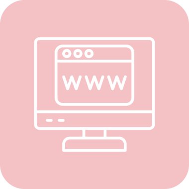 websitesi simgesi vektör illüstrasyonu