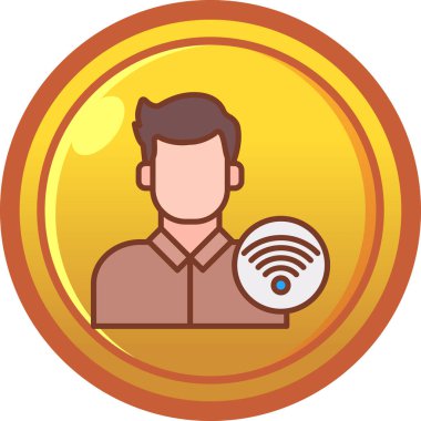 wifi vektör simgesi modern basit illüstrasyon