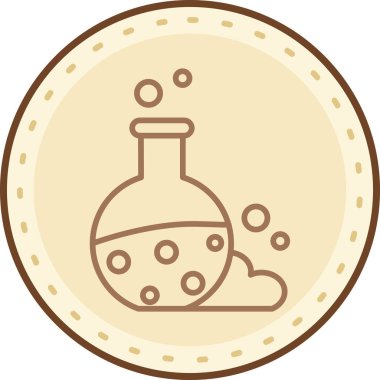 Şişe. Web simgesi basit illüstrasyon