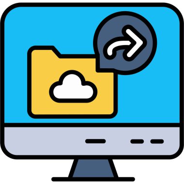 veri depolama bulutu simgesi - özet biçimi