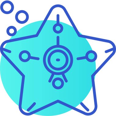 Yıldız. Web simgesi basit illüstrasyon