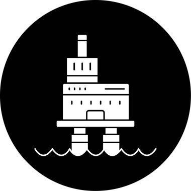 Açıklar platform simgesi, vektör illüstrasyonu basit tasarım