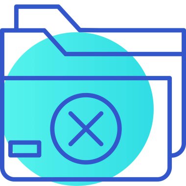 Bir silme dizini simgesinin vektör çizimi