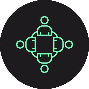 Takım simgesi vektör illüstrasyonu