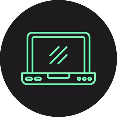 vektör dizüstü simgesi, basit illüstrasyon