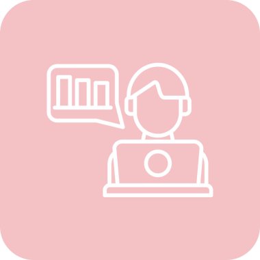 Dizüstü bilgisayarı ve akıllı telefonu olan bir kadının vektör çizimi