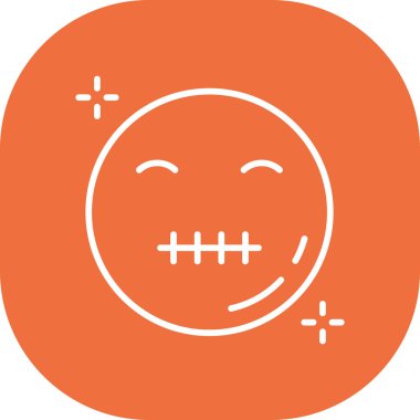 Gülümseme vektör simgesi modern illüstrasyon