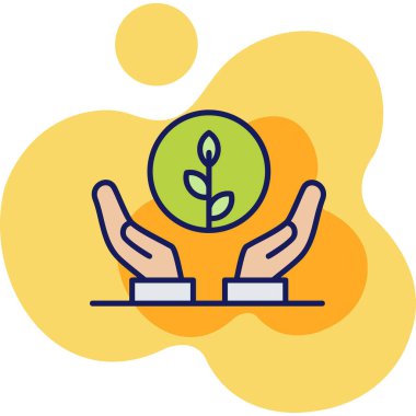 bitki simgesi vektör illüstrasyonu