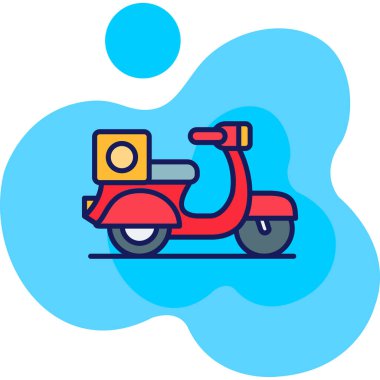 dağıtım motoru ikonu vektör illüstrasyonu