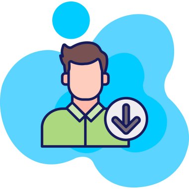 İşaret simgesi olan bir adam