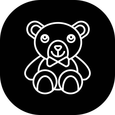 Ayı simgesi, vektör illüstrasyonu