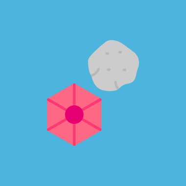 Uzay ay düz simgesi