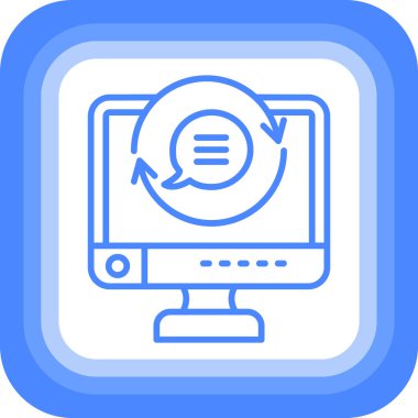 bilgisayar simgesi vektör illüstrasyonu