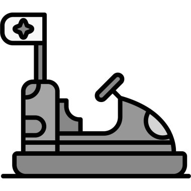 Modern oto tamir simgesinin vektör illüstrasyonu