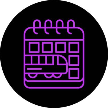 vektör Takvimi Simgesi illüstrasyonu