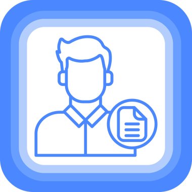 İş adamı simgesinin vektör illüstrasyonu