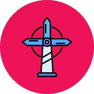 kılıç simgesi vektör illüstrasyonu