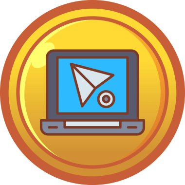 e- posta simgesi, modern tasarım illüstrasyonu