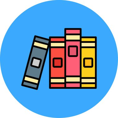 Kitap. Web simgesi basit illüstrasyon