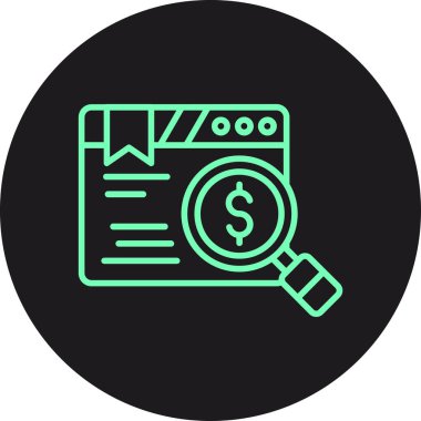 Dolar simgesi, vektör illüstrasyonu