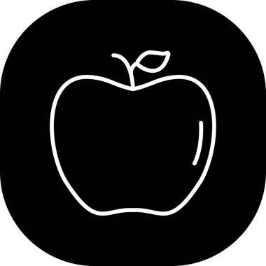 elma simgesinin vektör illüstrasyonu