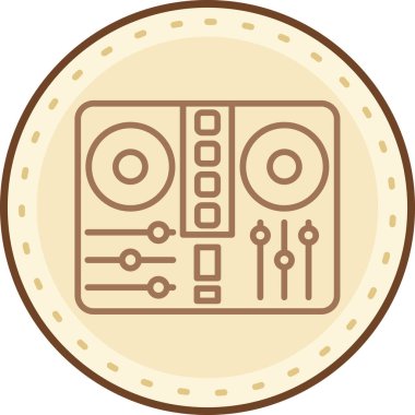 Müzik simgesinin vektör illüstrasyonu