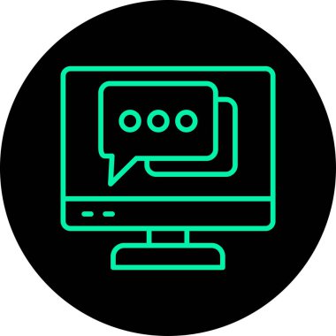 Vektör Laptop Simgesi, vektör illüstrasyonu