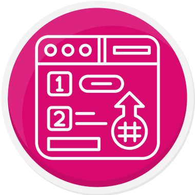 seo modern simgesinin vektör illüstrasyonu