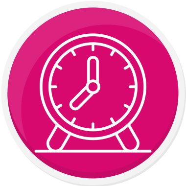 Saat. Web simgesi basit tasarım