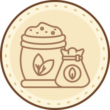 Kahve. Web simgesi basit illüstrasyon