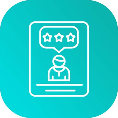 derecelendirme web simgesi, vektör illüstrasyonu