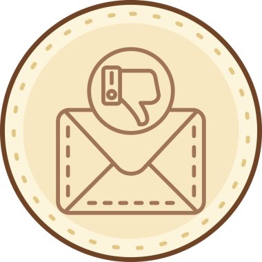 E- posta simgesi vektör illüstrasyonu