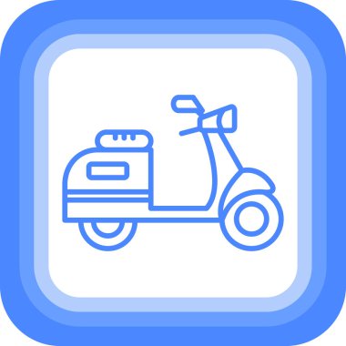 Motorsiklet. Web simgesi basit illüstrasyon