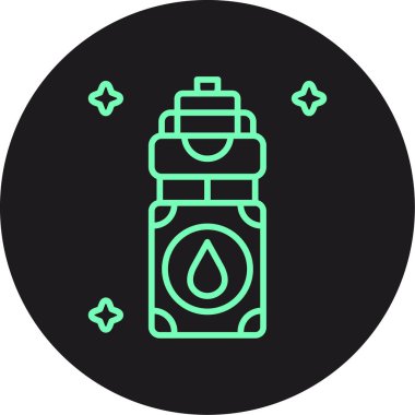 Beyaz arkaplanda ana akaryakıt deposu simgesi izole edildi. Benzinli benzin ve benzin deposu için su. vektör