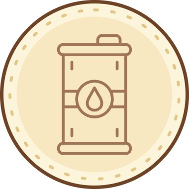 Bir ateş simgesinin vektör illüstrasyonu