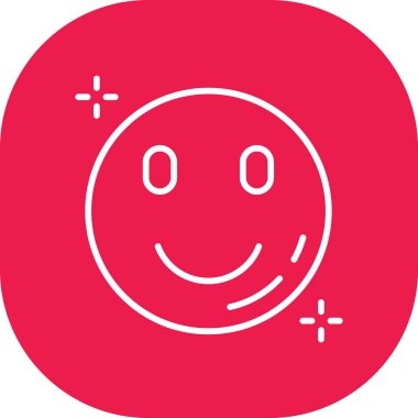 Şirin bir çizgi film simgesinin vektör çizimi