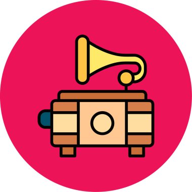 Müzik çaların vektör illüstrasyonu