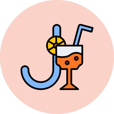 içki ikonu vektör illüstrasyonu