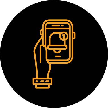 cep telefonu simgesi, vektör illüstrasyonu