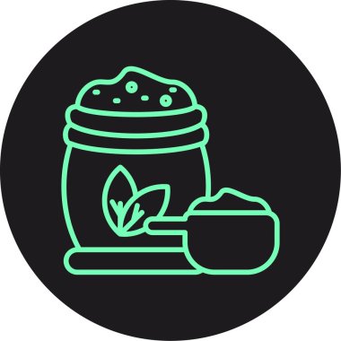 Vektör yiyecek ve sağlık simgesi