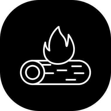 Moda Biçiminde Ateş Simgesi Ayrı Arkaplan