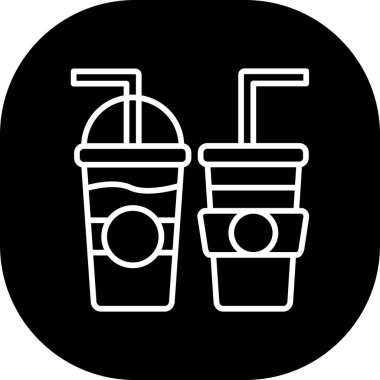 Bir kahve simgesinin vektör çizimi