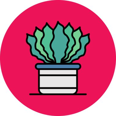 bitki simgesi vektör illüstrasyonu