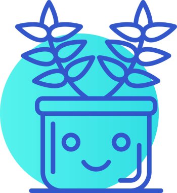 Kaktüs. Web simgesi basit illüstrasyon