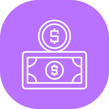 vektör para simgesi illüstrasyonu