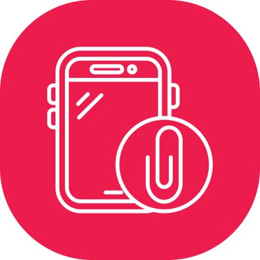 Cep telefonu modern simgesinin vektör illüstrasyonu