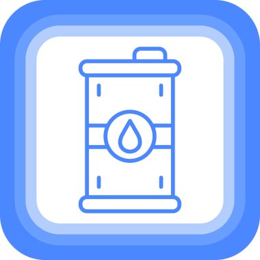 Gaz tankı simgesinin vektör illüstrasyonu